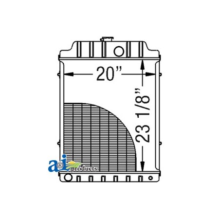 A & I Products Radiator 32" x23" x10" A-3614476M91